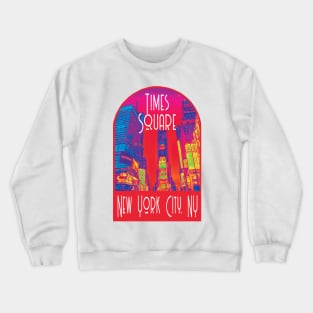 Times Square NYC Decal Crewneck Sweatshirt